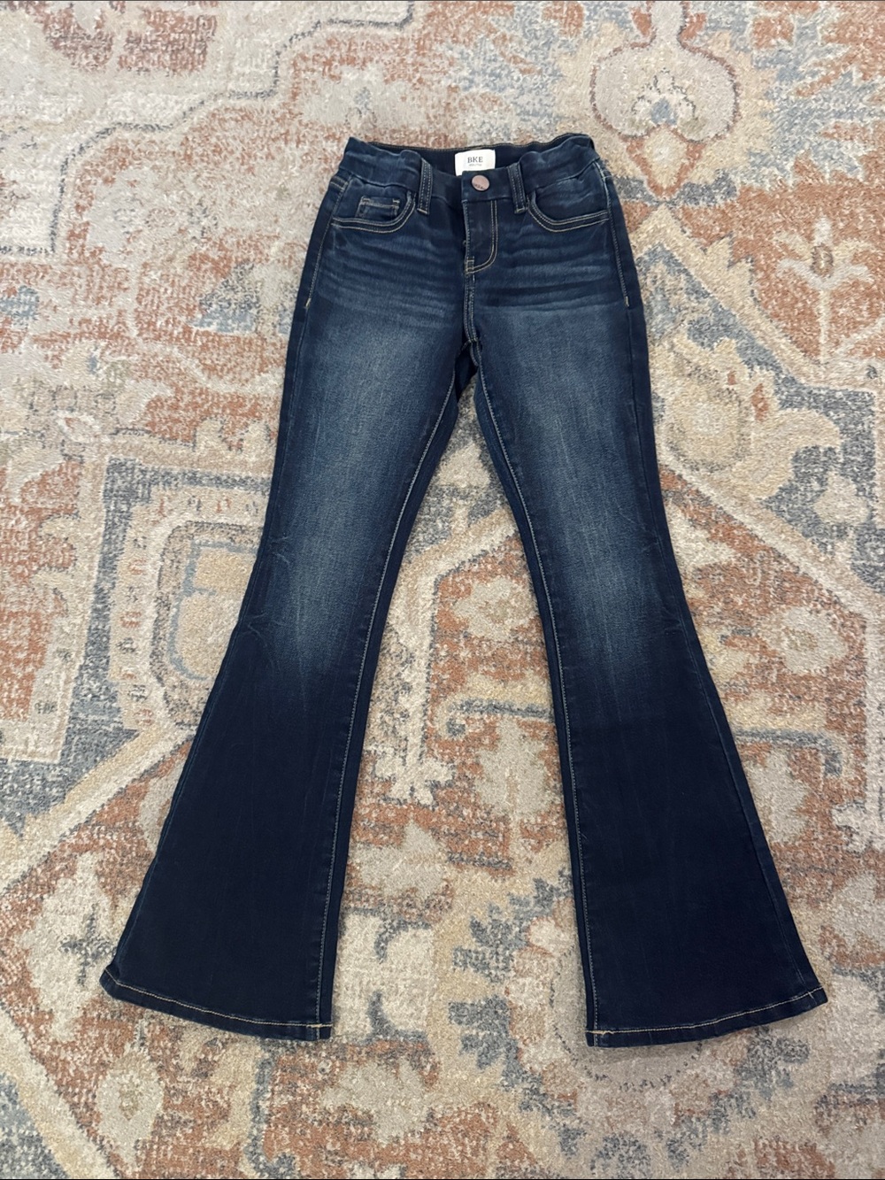 Girls' 7L Dark Wash Flared BKE Jeans BRAND NEW
